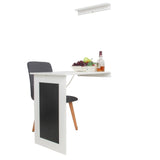 ALEKO Desk Wall Mounted Fold Out Convertible Table White