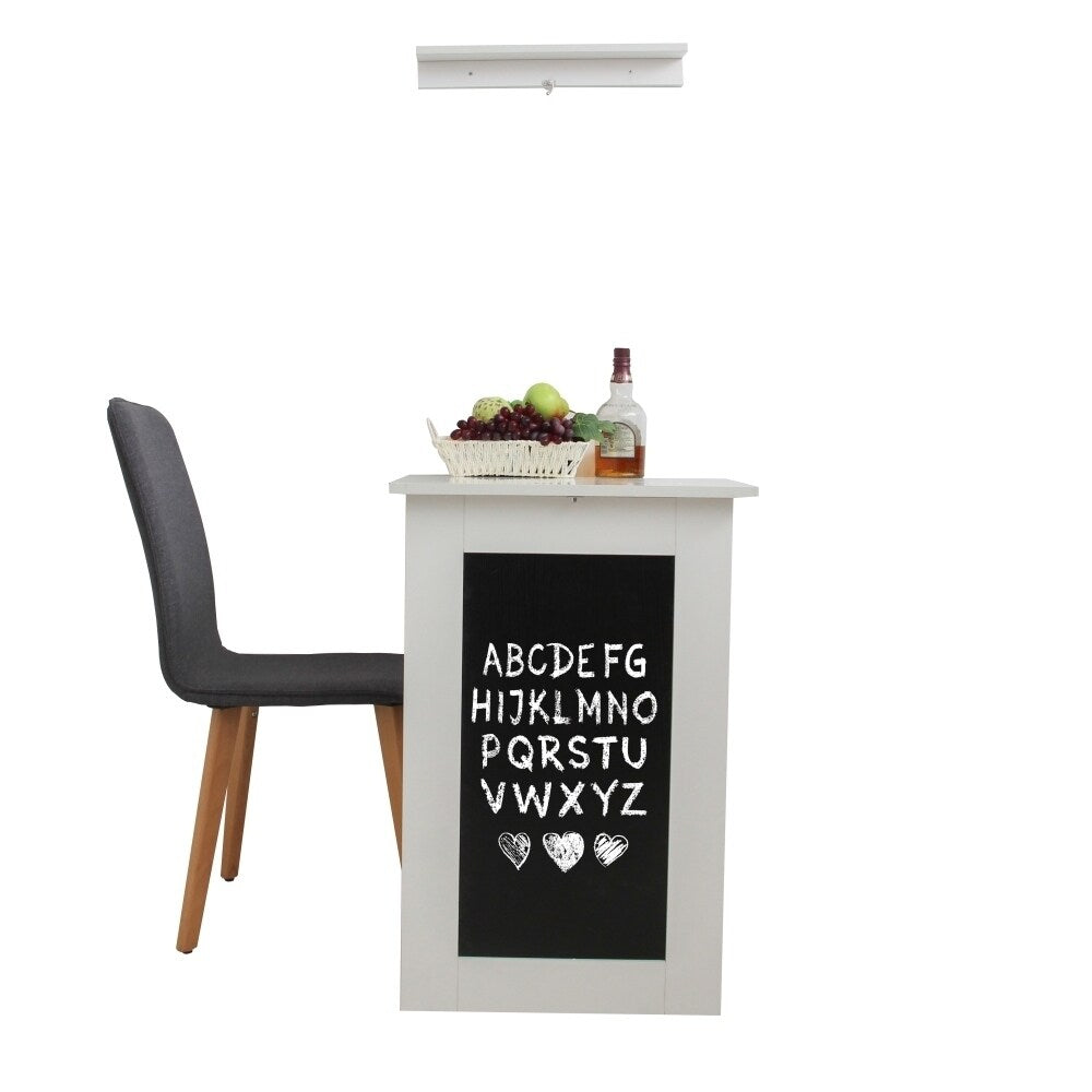 ALEKO Desk Wall Mounted Fold Out Convertible Table White