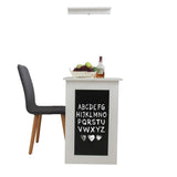 ALEKO Desk Wall Mounted Fold Out Convertible Table White