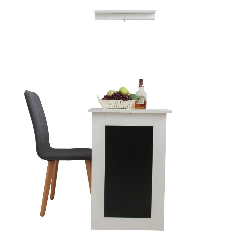 ALEKO Desk Wall Mounted Fold Out Convertible Table White