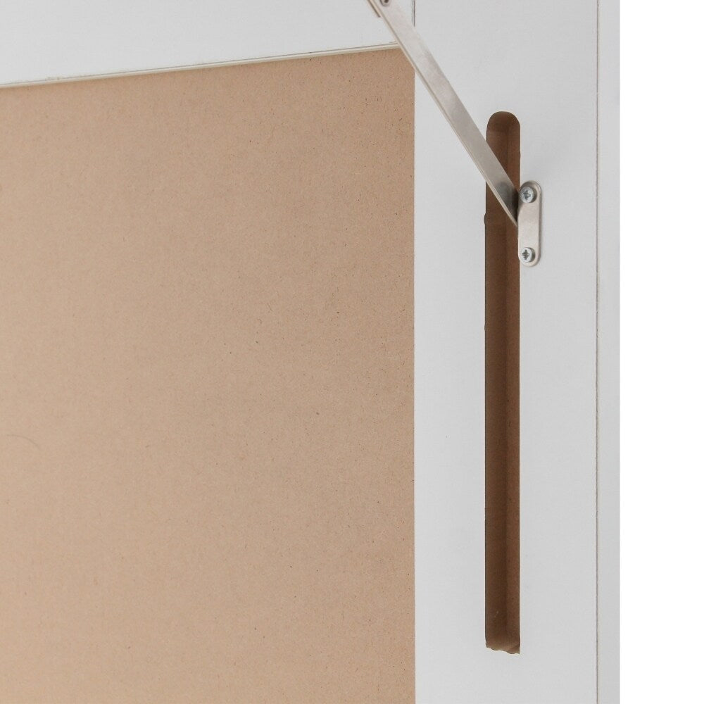 ALEKO Desk Wall Mounted Fold Out Convertible Table White