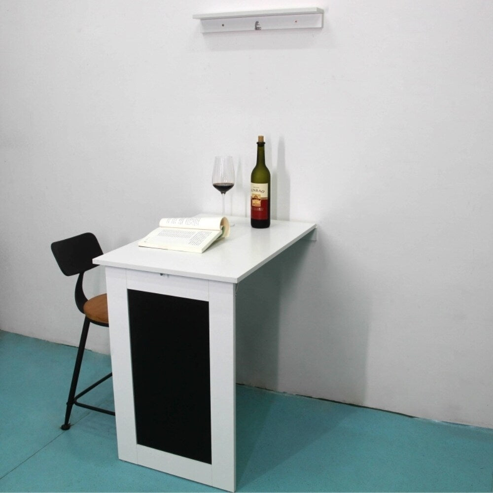 ALEKO Desk Wall Mounted Fold Out Convertible Table White