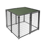 ALEKO Dog Kennel Shade 5x15 ft Cover w/ Aluminum Grommets Green - 5 x 15 feet