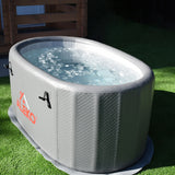 ALEKO Inflatable Cold Ice Plunge Portable Bath Tub with Cover