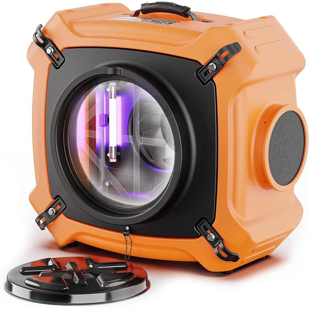 ALORAIR PureAiro HEPA Max 970 industrial Air Scrubber, 3-Stage Filtration System, GFCI Outlet - Orange