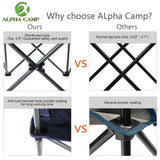 Oversized Camping Folding Chair Heavy Duty Support 450 LBS Steel Frame Collapsible Padded Arm Chair with Cup Holder