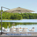AOOLIMICS 11FT Cantilever Umbrella Aluminum Frame and 360 Rotation