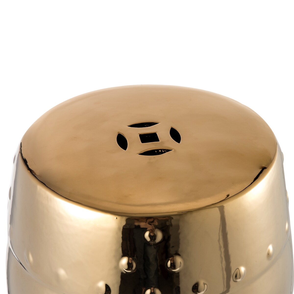 AOOLIVE Hollow design ceramic garden stool,Indoor/Outdoor Decorative