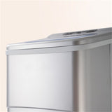 AOOLIVE Portable Ice Maker Machine,with Scoop and Basket,Silver