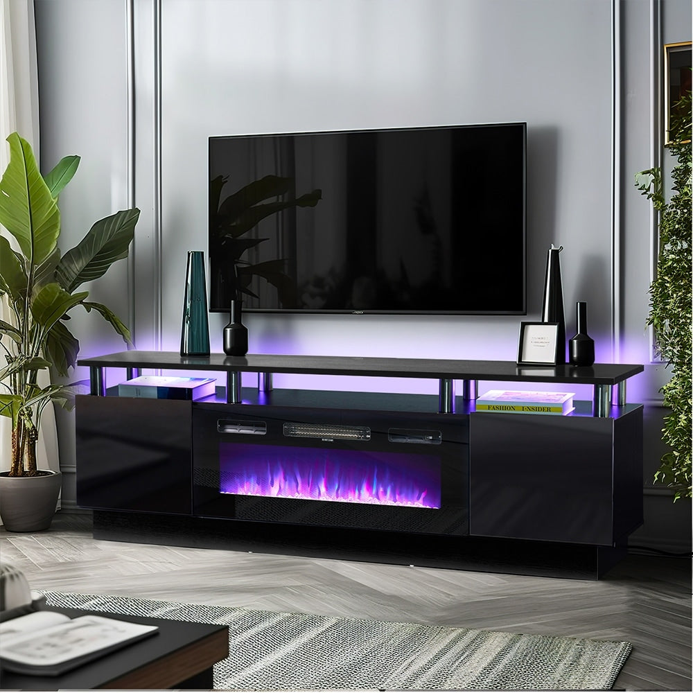 70'' Fireplace TV Stand with 36" Electric Fireplace