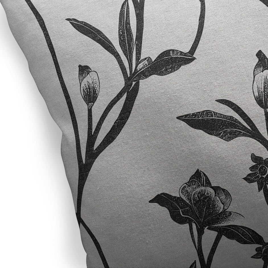 APRIL Linen Throw Pillow By Marina Gutierrez