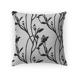 APRIL Linen Throw Pillow By Marina Gutierrez