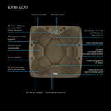 AR-600 Premium 6-Person 29-Jet hot tub w/ Ozone LED waterfall