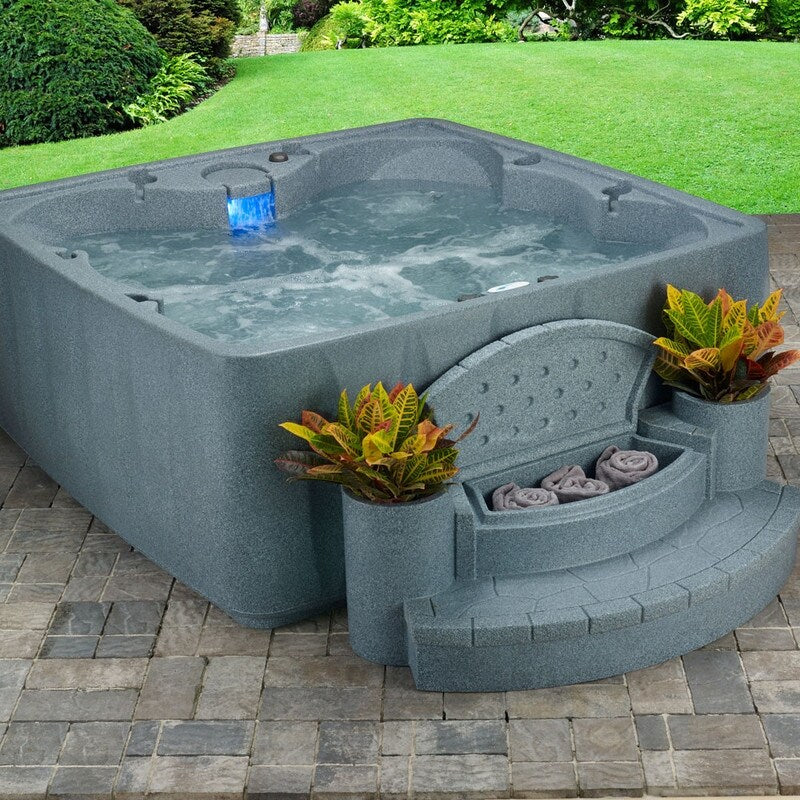 AR-600 Premium 6-Person 29-Jet hot tub w/ Ozone LED waterfall