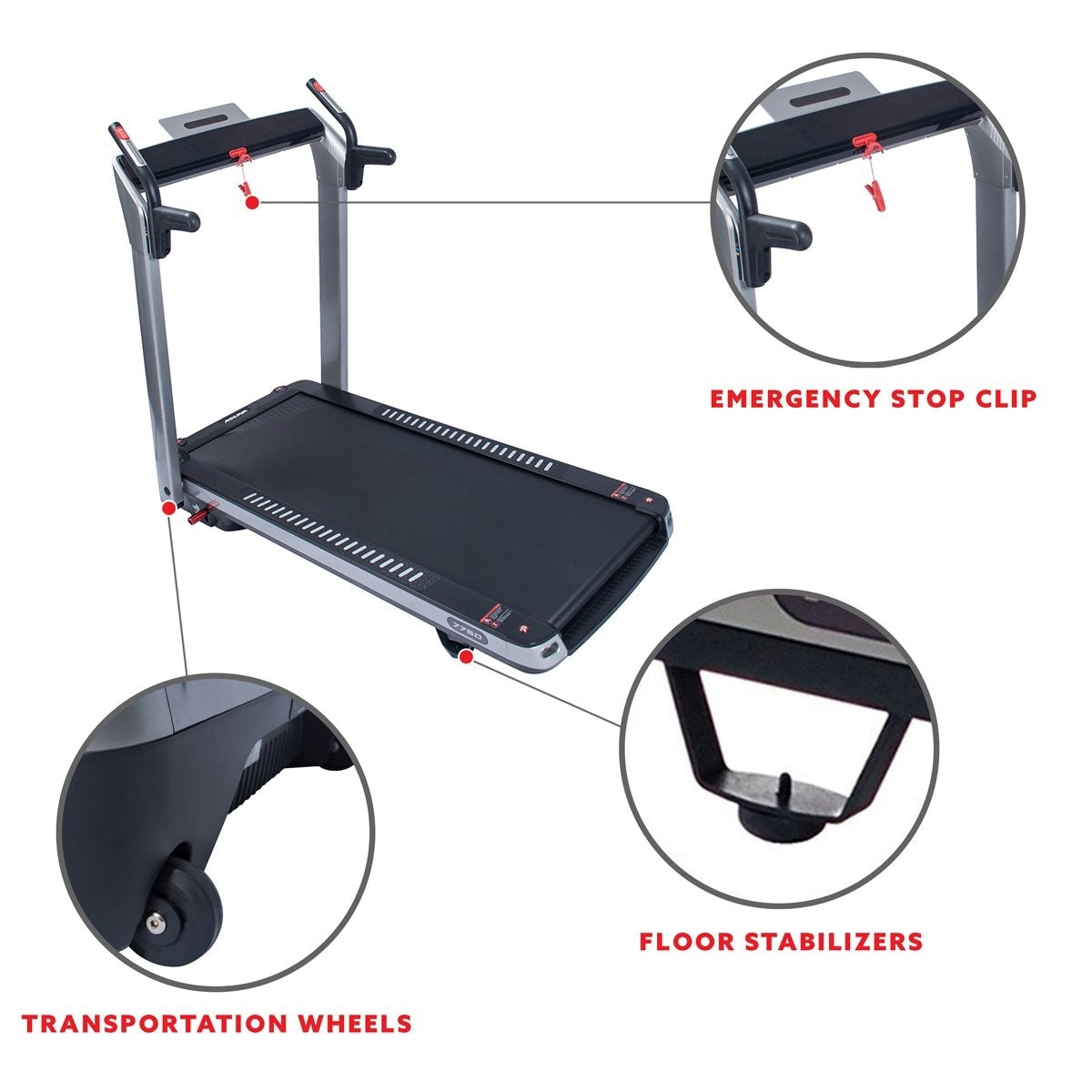 ASUNA SpaceFlex Motorized Running Treadmill with Auto Incline