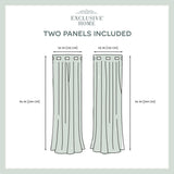ATI Home Kochi Light Filtering Linen Blend Grommet Top Curtain Panel Pair