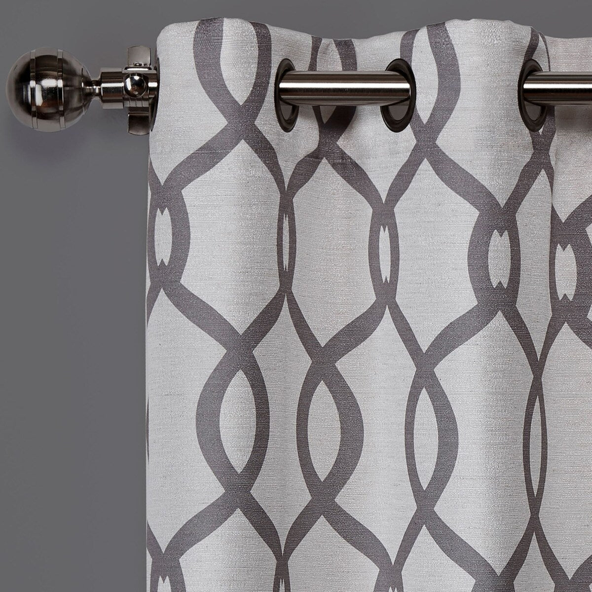 ATI Home Kochi Light Filtering Linen Blend Grommet Top Curtain Panel Pair