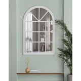 Wood Frame Window Pane Accent Mirror - 48x32 Inches