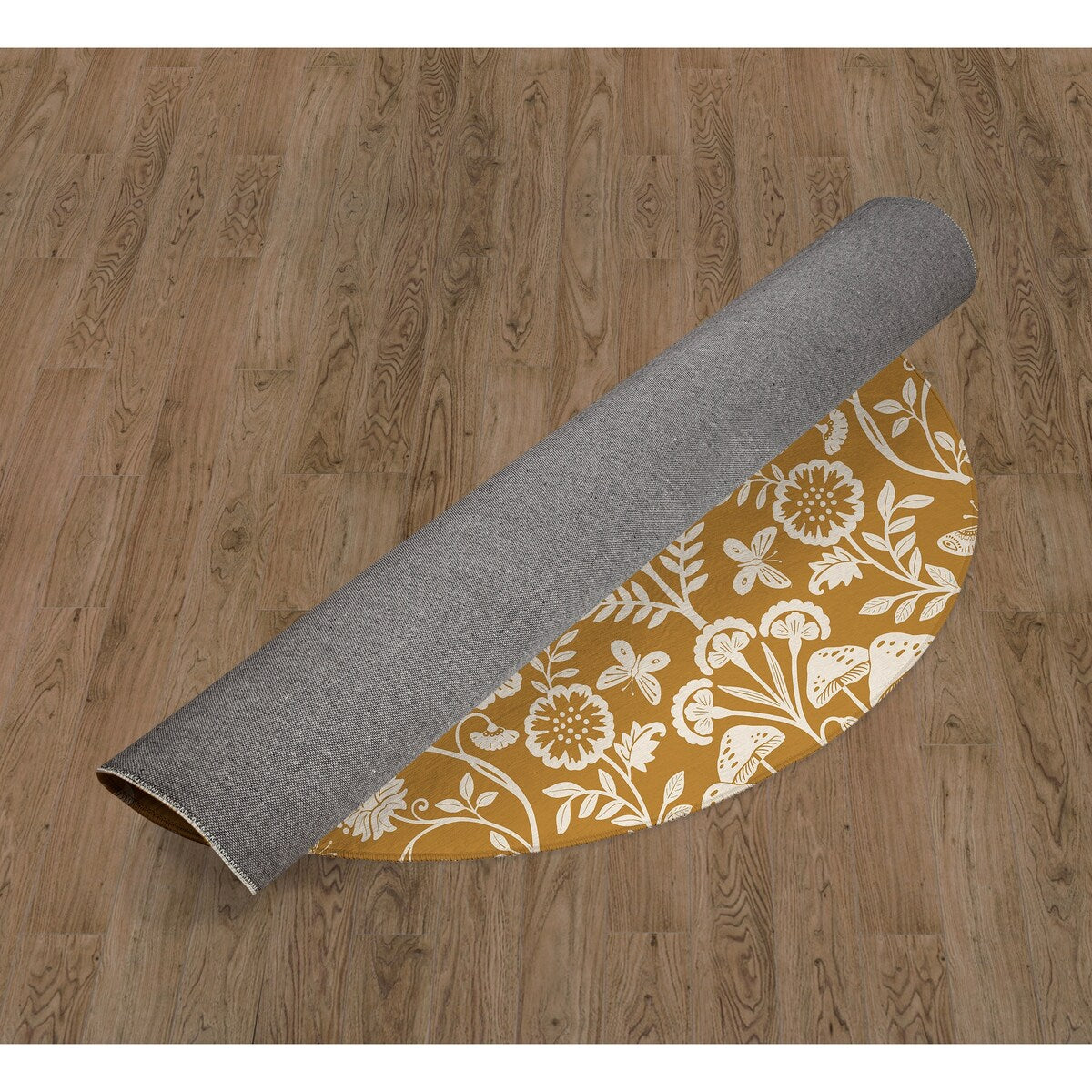 AUTUMN BUTTERFLY GARDEN OCHRE Doormat By Kavka Designs