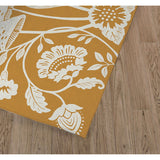 AUTUMN BUTTERFLY GARDEN OCHRE Doormat By Kavka Designs