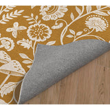 AUTUMN BUTTERFLY GARDEN OCHRE Doormat By Kavka Designs
