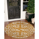 AUTUMN BUTTERFLY GARDEN OCHRE Doormat By Kavka Designs