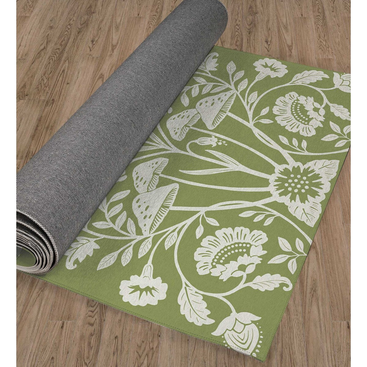 AUTUMN BUTTERFLY GARDEN SAGE Laundry Mat By Kavka Designs