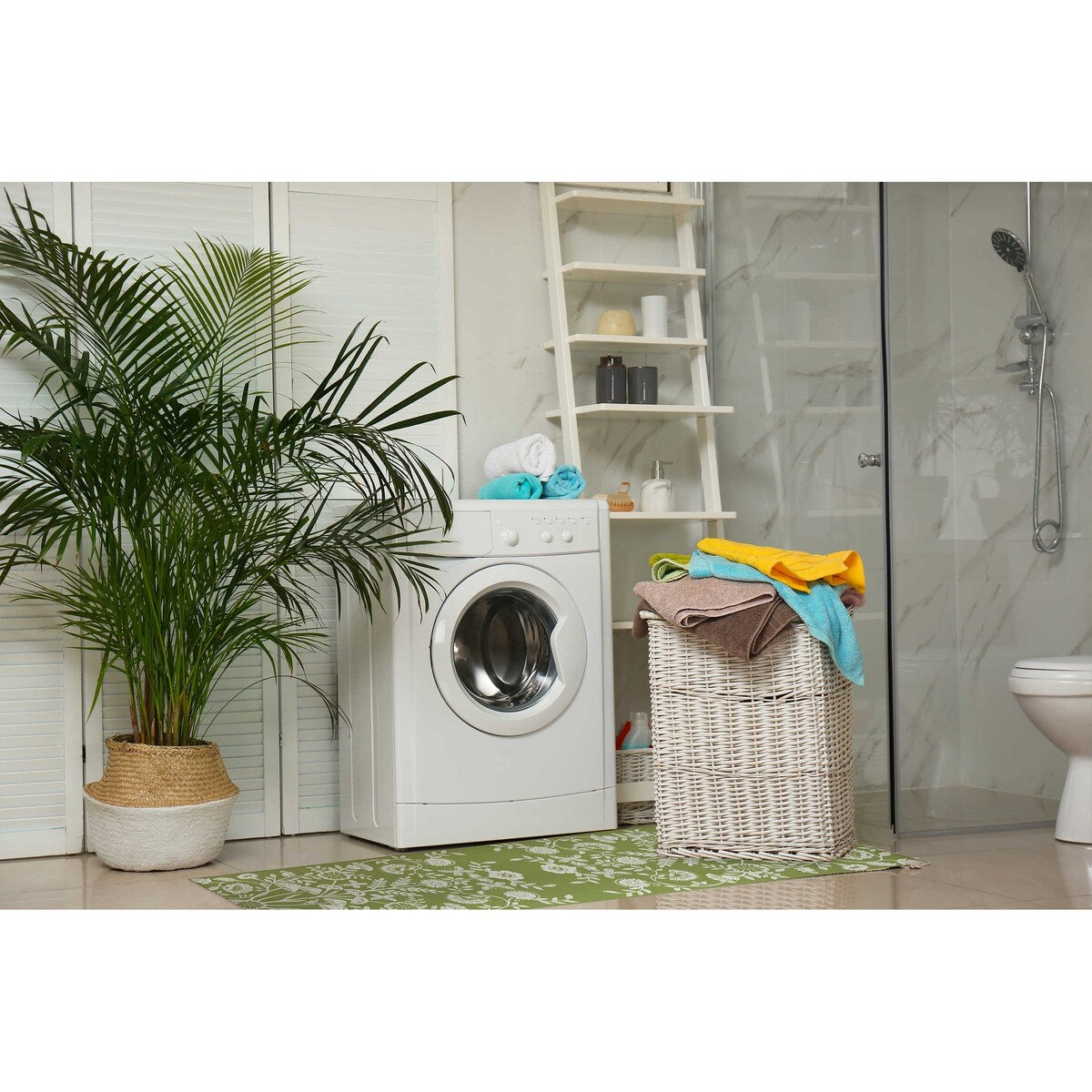 AUTUMN BUTTERFLY GARDEN SAGE Laundry Mat By Kavka Designs