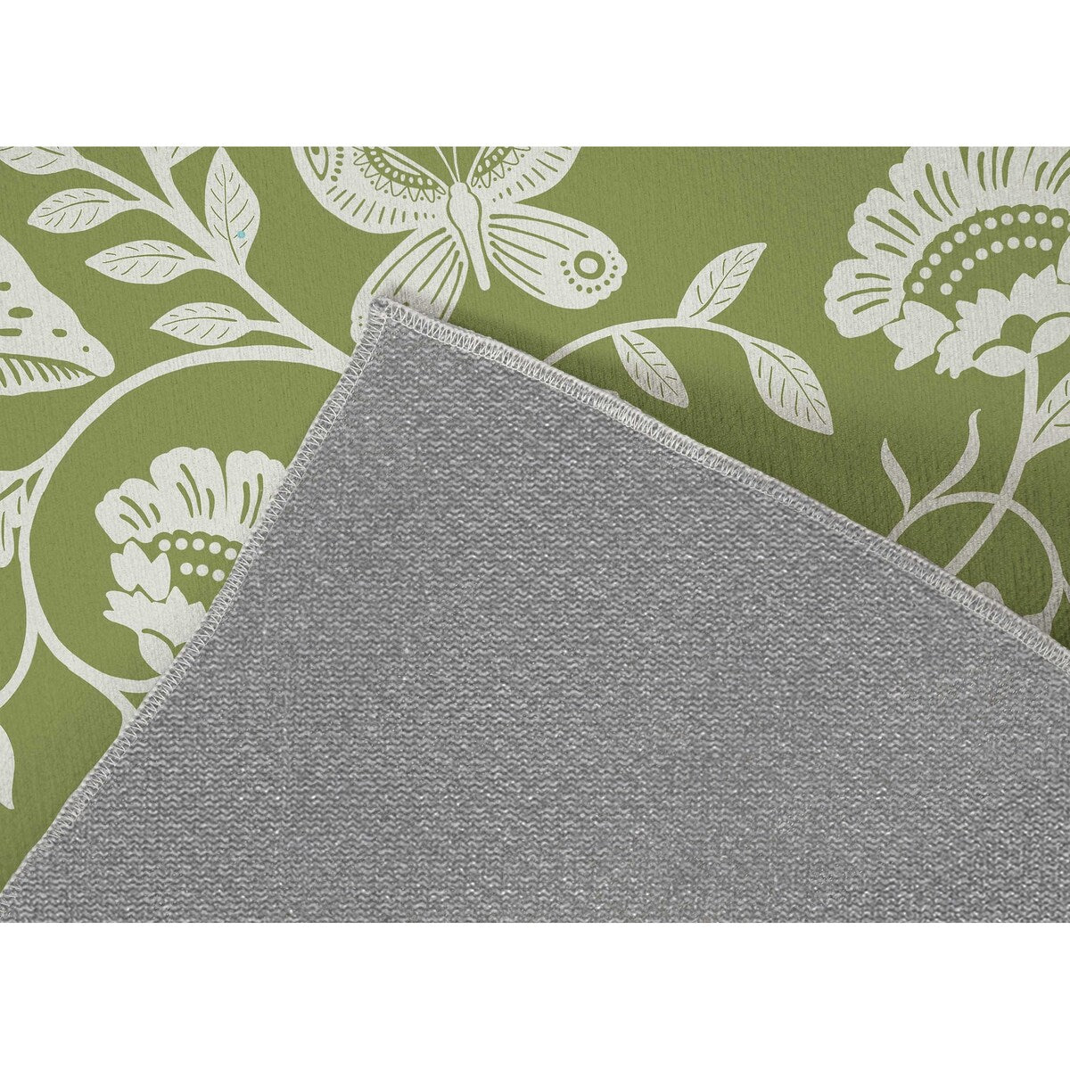 AUTUMN BUTTERFLY GARDEN SAGE Laundry Mat By Kavka Designs