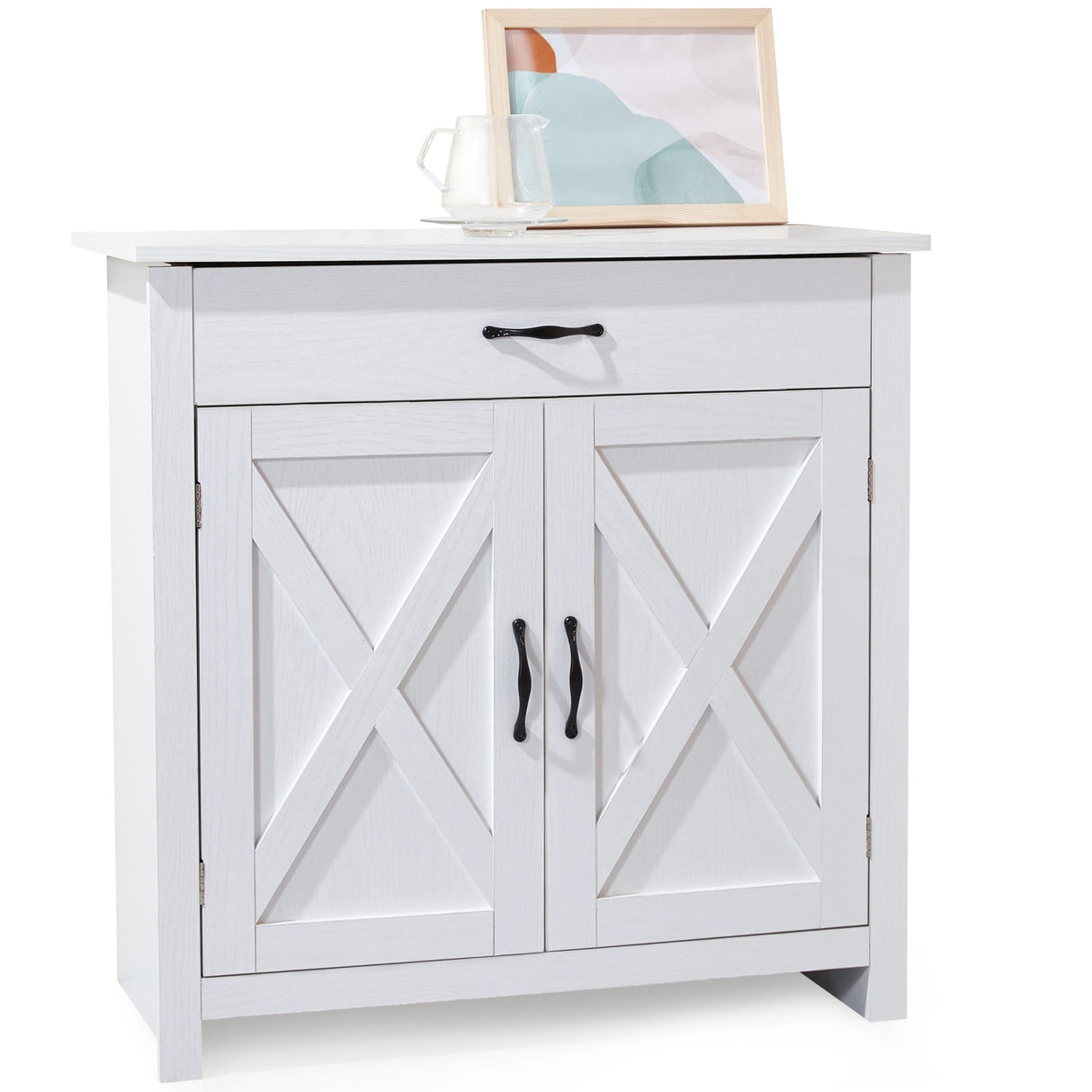 AVAWING Kitchen Sideboard Buffet Cabinet Entryway Cupboard Server