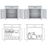 AVAWING Kitchen Sideboard Buffet Cabinet Entryway Cupboard Server