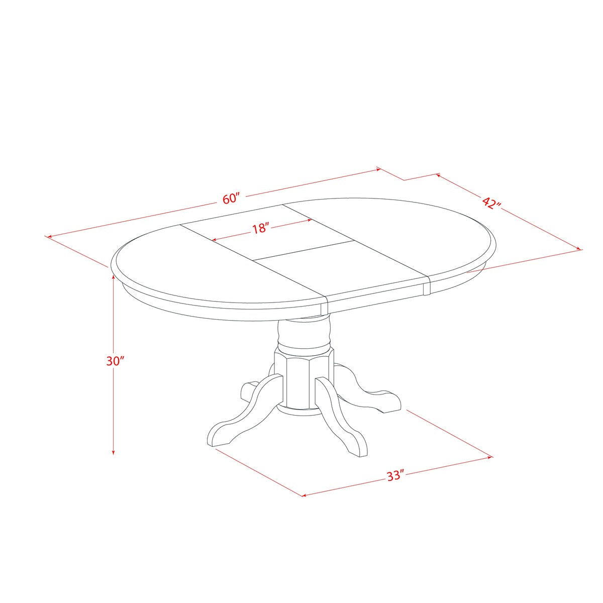 East West Furniture 7 Piece Dining Table Set Consist of an Oval Dinner Table and 6 Faux Leather Dining Chairs, Linen White