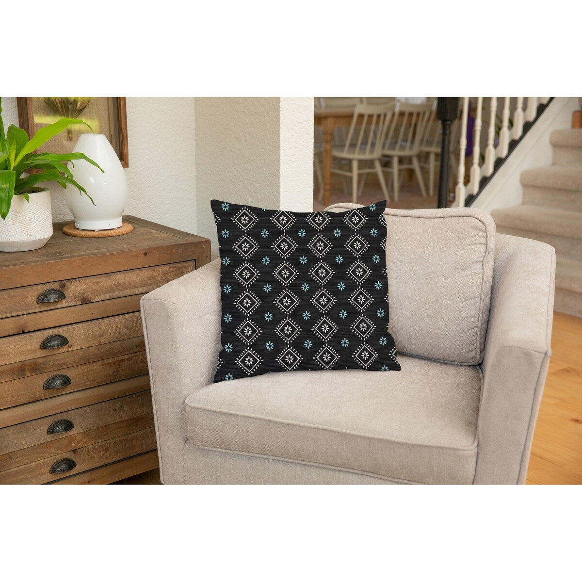 AYANNA CHARCOAL Accent Pillow by Kavka Designs