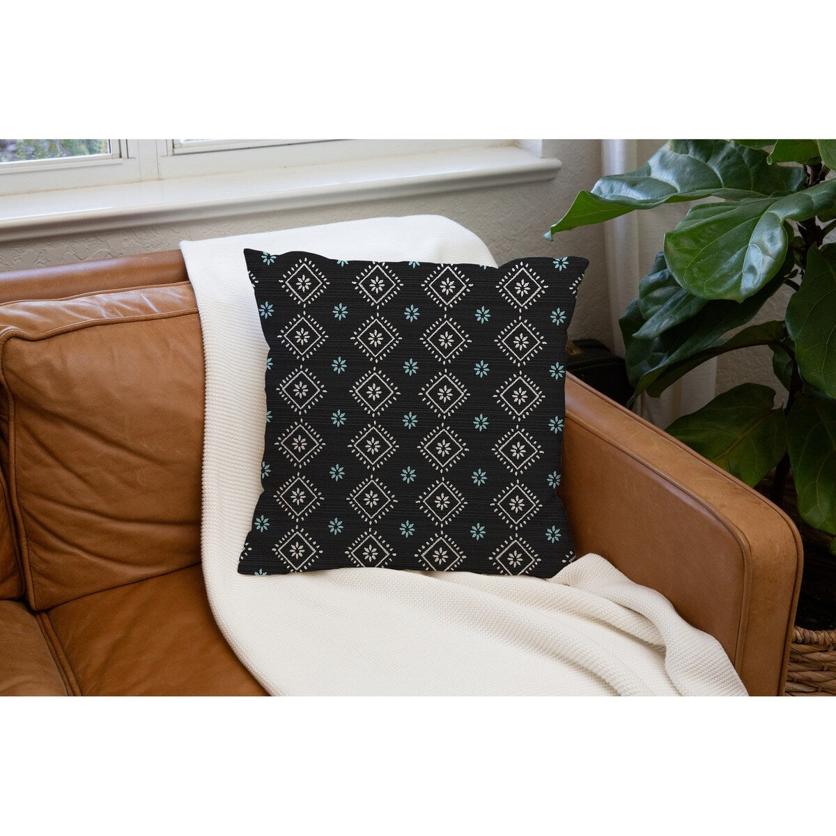 AYANNA CHARCOAL Accent Pillow by Kavka Designs