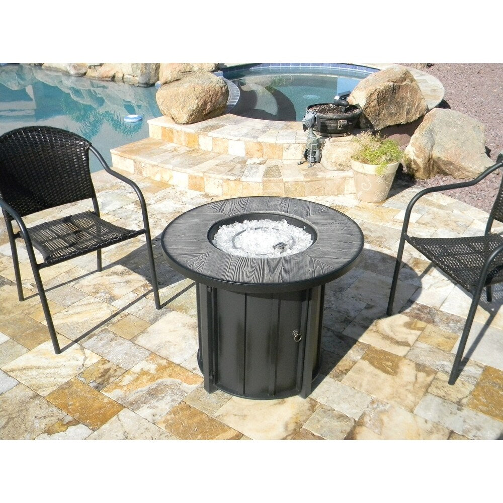 AZ Patio Heaters Faux Wood Fire Pit