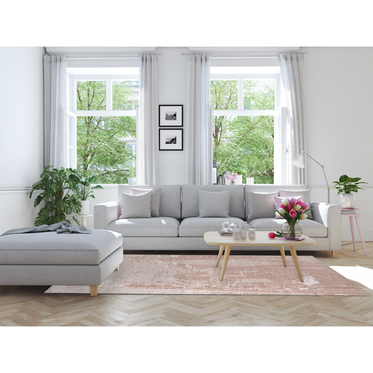 AZULA PINK Area Rug By Terri Ellis