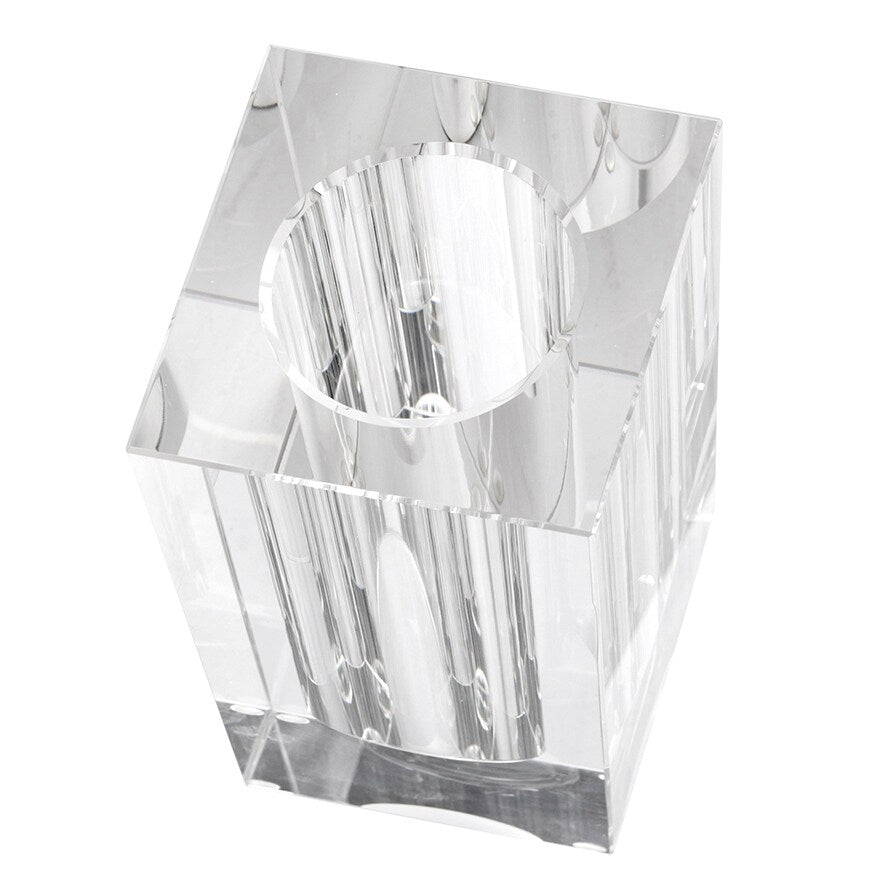 A&B Home 10-inch Tall Transparent Rectangular Vase