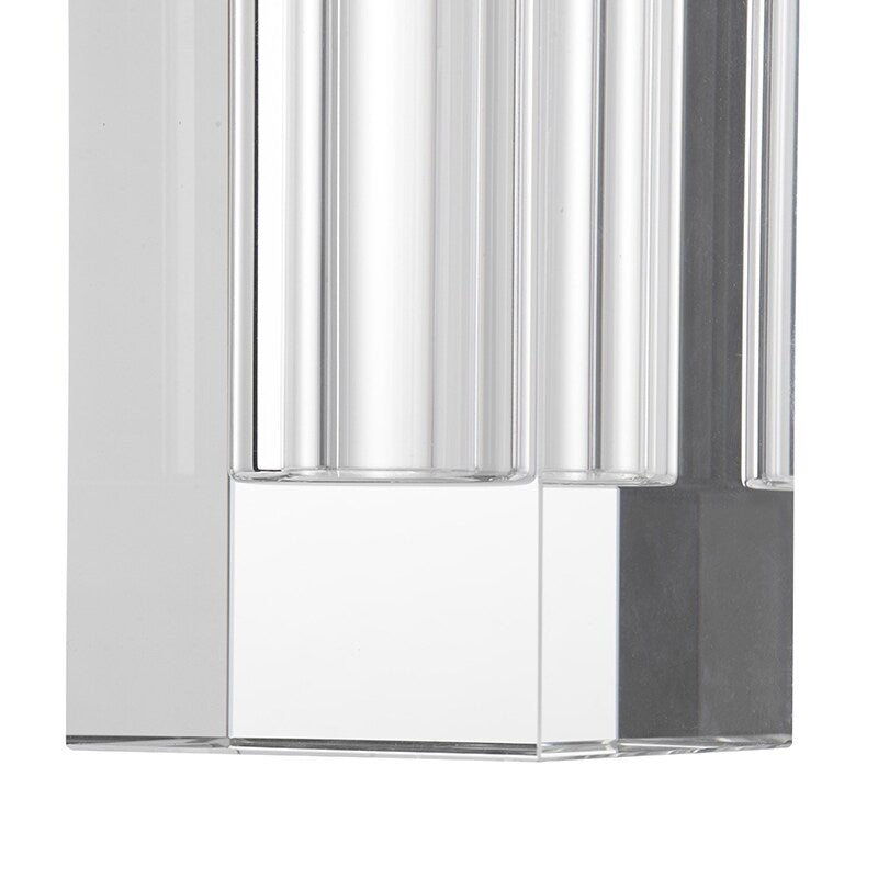 A&B Home 10-inch Tall Transparent Rectangular Vase