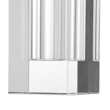 A&B Home 10-inch Tall Transparent Rectangular Vase