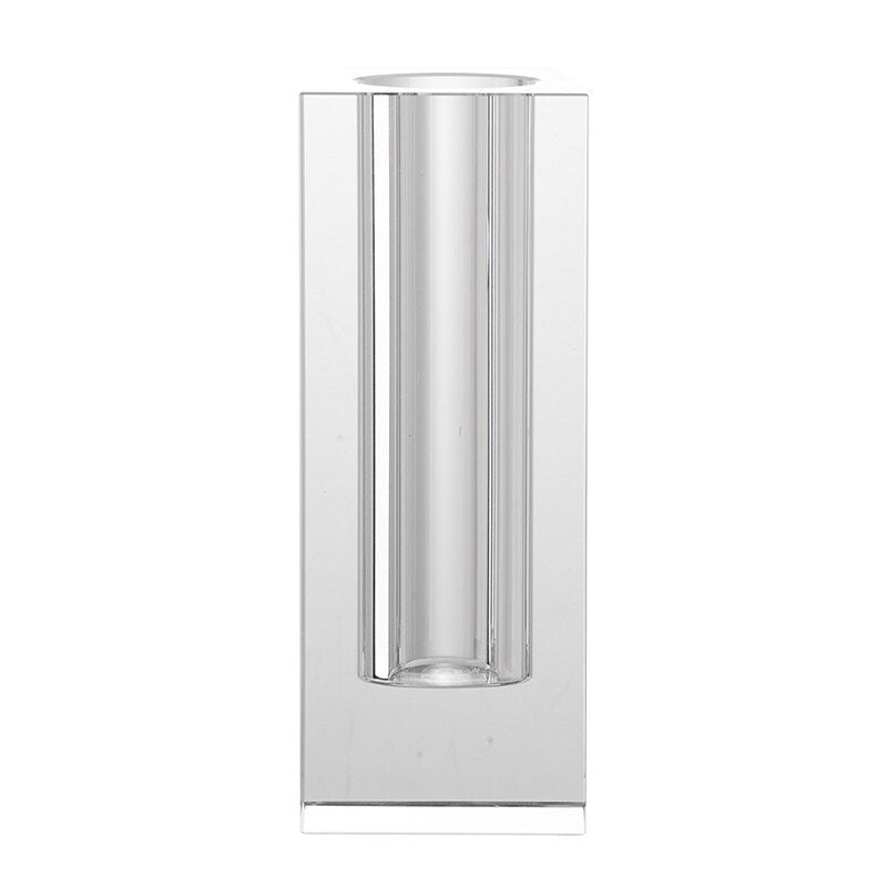 A&B Home 10-inch Tall Transparent Rectangular Vase