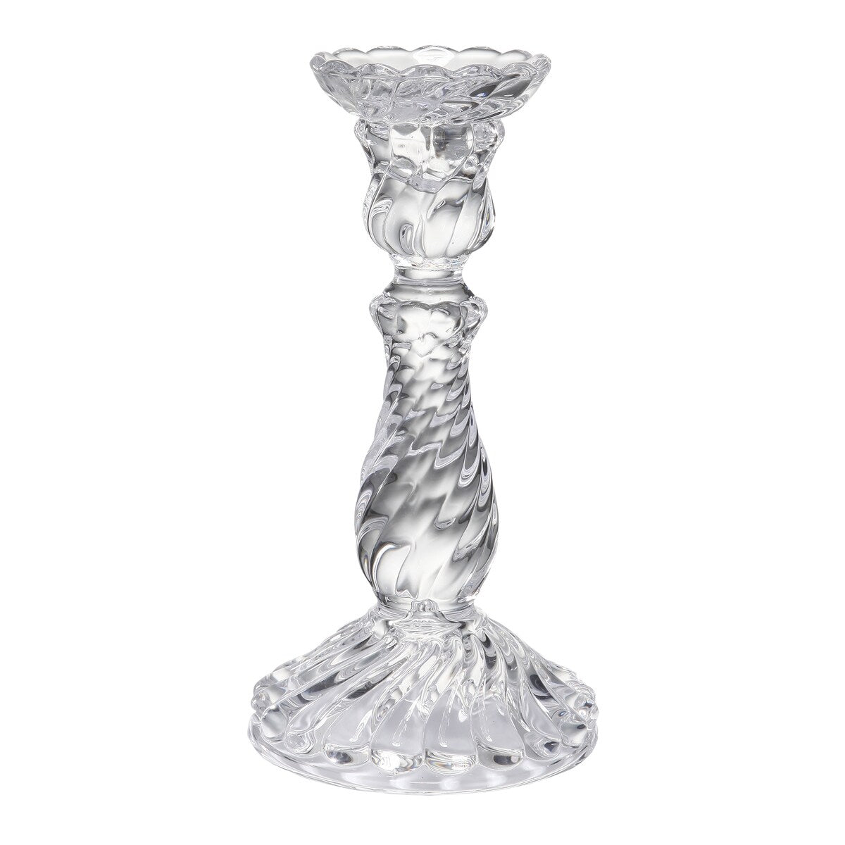 A&B Home Karington Clear Large Candlestick Holder