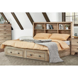 Aaron Bookcase with Storage Platform Bed