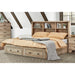 Aaron Bookcase with Storage Platform Bed