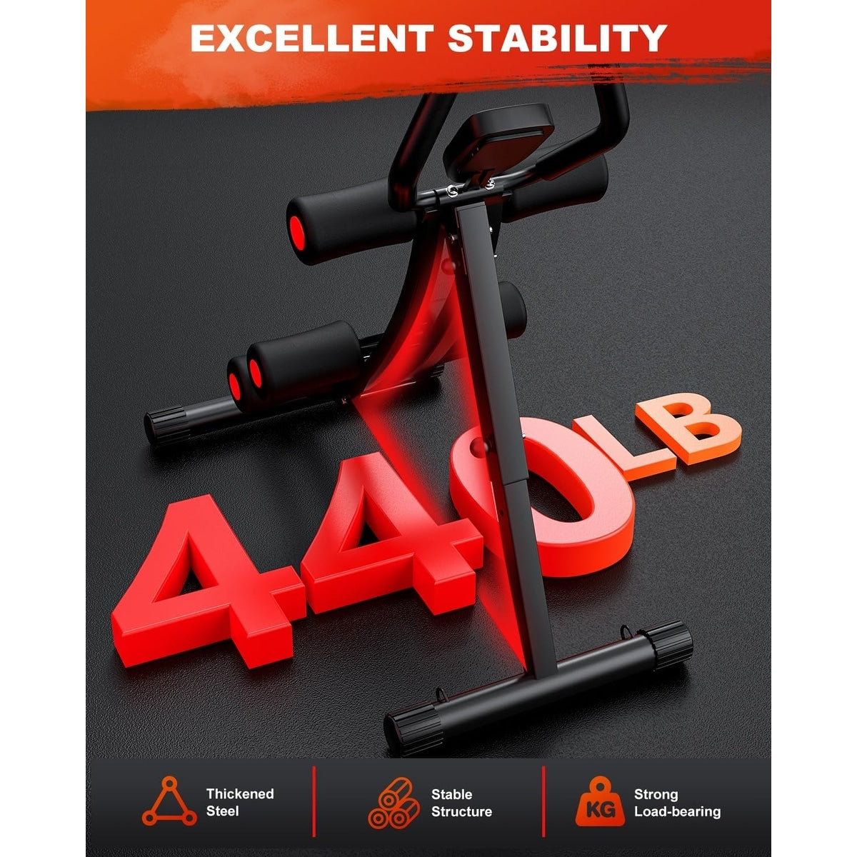 Ab Trainer Workout Equipment Ab Machine Exercise Abdominal Foldable