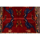 Abadeh Hand Knotted Wool Vintage Persian Oriental Rug - 2'0" x 2'2" square