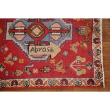 Abadeh Persian Vintage Square Area Rug Handmade Wool Carpet - 2'1"x 2'4"