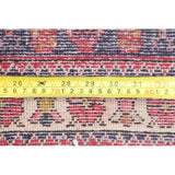Abadeh Tribal Geometric Handmade Wool Persian Oriental Rug - 9'9" x 2'9" Runner