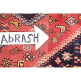 Abadeh Tribal Geometric Handmade Wool Persian Oriental Rug - 9'9" x 2'9" Runner
