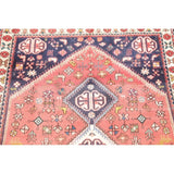 Abadeh Tribal Geometric Handmade Wool Persian Oriental Rug - 9'9" x 2'9" Runner