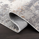 Abani Dune Contemporary Warm Grey Distressed Indoor Area Rug